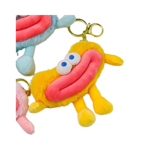 Divertido Llavero de Peluche de Dibujos Animados de 10 cm, Muñeco de Peluche Suave de Algodón para Organización de Llaves, Juguete Organizador de Llaves con Boca Grande - Product Image 5