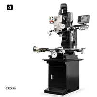 CTZX45, fresadora de escritorio CNC de grado Industrial, inversor trifásico, versión, máquina roscadora de motor central incluida R8