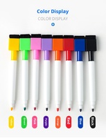 Nouveau marqueur effaçable magnétique écologique pour tableau blanc scolaire pour enfants, capuchon carré en plastique DREAM HOME 11,3x1,0cm