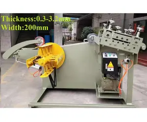 2 in 1 automatic decoiling and straightening machine sheet metal straightener and feeder