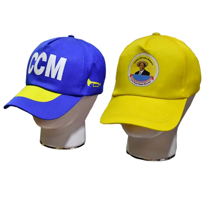 OEM cappelli di alta qualità a buon mercato semplici cappelli da baseball in cotone 100% con cappello con logo personalizzato elettorale