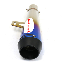 Système d'échappement arrière universel pour moto Kinlon, en acier inoxydable, 51 mm, 60 mm, embout d'échappement à glissière, silencieux