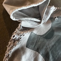 Gravvi Ağır Siklet 460GSM %100 Pamuk Fransız Havlusu Vintage Eskitme Görünümlü Bol Kesim Sokak Modası Erkek Kapüşonlu Sweatshirt Özel Üretim Logolu