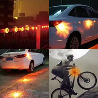 Luz de Advertencia Intermitente Recargable USB para Carro, Luz Estroboscópica de Tráfico, la Más Vendida