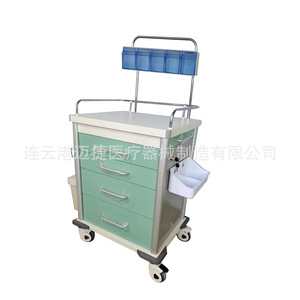 Chariot médical d'urgence Myljeller en ABS avec tiroirs et rangements pour usage hospitalier - Product Image 1