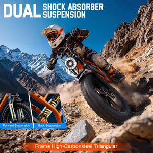 Bicicleta Eléctrica Todoterreno de Montaña de 1500W, Llantas Gruesas de 20 Pulgadas, Alcance de 60-110 Millas, 28MPH, Batería de 48V 15/25Ah - Product Image 4