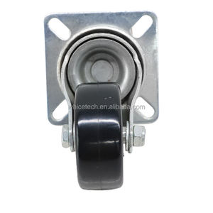 عجلة القطر الخارجي: 2 "مع تحمل مادة سوداء: الصلب + البلاستيك عجلات الفريزر قطع غيار الثلاجة - Product Image 3