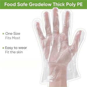 Одноразовые пластиковые упаковочные перчатки для обработки пищевых продуктов, безопасные для приготовления пищи одноразовые перчатки для приготовления пищи - Product Image 2