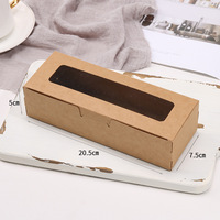 Emballage pour mini-pain à la banane, en plastique transparent, recyclable, avec lamination brillante/mate gaufrée, pour sushi