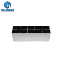 Pieds de canapé en plastique modernes en forme de L, dorés et argentés, pieds de meubles en plastique simples pour accessoires de pieds de table d'armoire d'hôtel et de salon