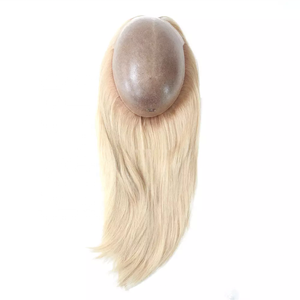 HQ кожа парик цвет корня 8 может служить в качестве цвет 25 100% человеческих волос парик для женщин - Product Image 4