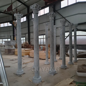 Trong nhà sang trọng trang trí thiên nhiên đơn giản đá xây dựng Roman cột thiết kế đá cẩm thạch tốt trụ cột để bán - Product Image 3