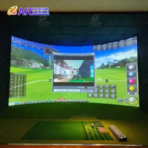 Hồng ngoại Golf Simulator thông minh đánh golf đào tạo Viện trợ trong nhà phạm vi AR Golf trò chơi