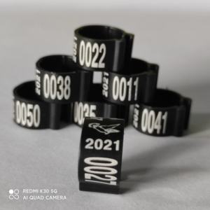 001-100 numerato 8MM fasce per gambe in plastica per uccelli gallina piccione anelli per piedi pulcini anelli per pappagalli per pappagallo - Product Image 3