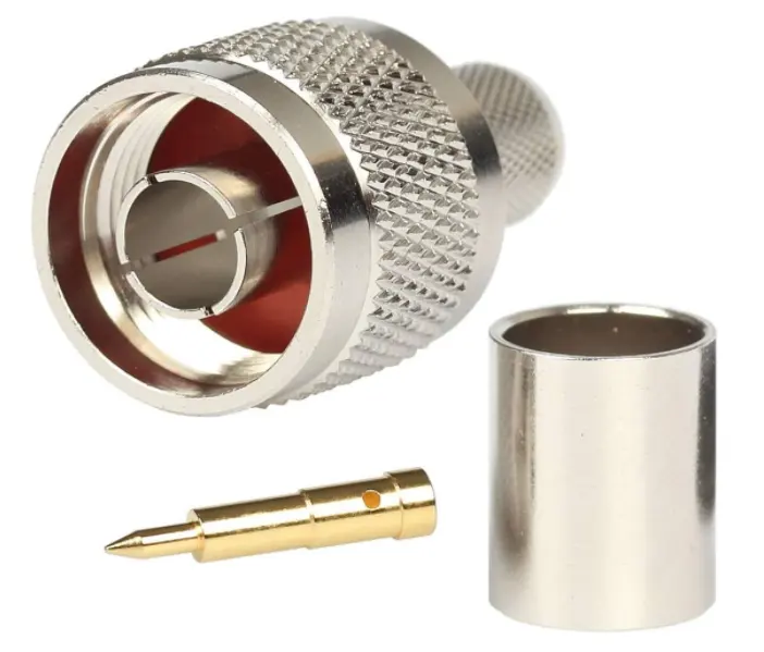 Fabrik preis N Steck verbinder Crimp-HF-Koaxial stecker 50 Ohm für LMR400