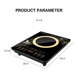 Gran oferta 110V 220V estufa de inducción estufa eléctrica 2000W vitrocerámica incorporada 2 quemadores Cocina de Inducción - Product Image 4