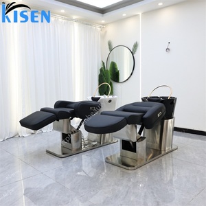 Kisen Beauty Salon Hair Spa Head Electric Full Body <b>Zero</b> <b>Gravity</b> Modern Styling Hair Washing Massage Shampoo <b>Chair</b> - Product Image 5