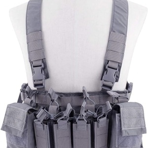 Nuevo Chaleco Táctico Ajustable con Arnés en X y Bolsa para Cargadores de 5.56 y 9mm para Juegos de Guerra y Tiro CS - Product Image 4