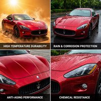 Film de protection liquide rouge cerise auto-cicatrisant haute brillance résistant aux rayures protection UV 99% IR 90% garantie 3 ans installation facile PET