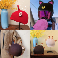 Housses de casque de moto demi-face personnalisées à motif dessin animé pour enfants, accessoires de ski parfaits pour les motards, état neuf, accessoires de moto