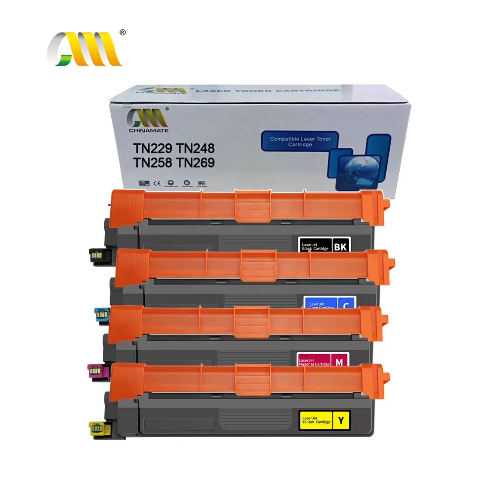 Fournisseur de cartouches de toner TN229 compatibles avec les cartouches d'imprimante Brother TN229XL TN248XL TN219 TN279 TN229 imprimante à toner blanc