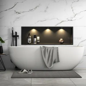 2024 Dernière conception 36x12 "Douche Mur Niche Produits Salle de bain Décoration avec projecteurs