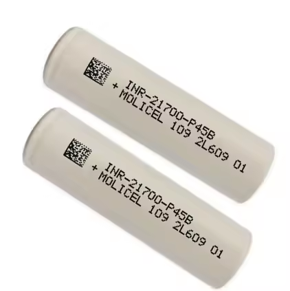 EU Stock Original Grade a Molicel Lithium Ion Battery Cells 45A 21700 INR21700-P45A P45B 4500mAh 3.6V 3.7V Li-ion Cylinder Cells