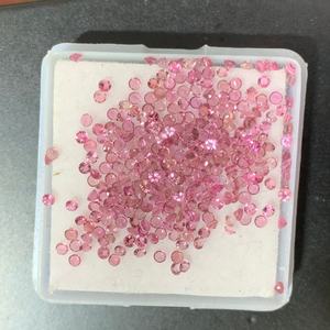 Piedras naturales sueltas de turmalina rosa de corte pequeño brillante redondo de 1,50 MM con certificado IGI CREACIONES RIDA de calidad AAA - Product Image 3
