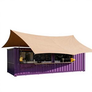 Conteneur de café moderne et contemporain, idéal pour la préparation et la distribution de boissons, avec structure en aluminium et fibre de verre, pour restaurants, bars et services de restauration rapide (snacks et chips) - Product Image 1