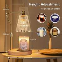 Lámpara de Fragancia de Lujo a Precio de Fábrica, en OFERTA, con Altura Ajustable, Temporizador Eléctrico de Vidrio, con 2 Bombillas Halógenas, Lámpara Calentadora de Velas