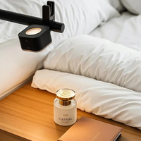 Lámpara de Pared LED Magnética Moderna 360 °   Lámpara de Lectura Giratoria, Recargable por USB, Táctil y Regulable, para Decoración del Hogar y Dormitorio