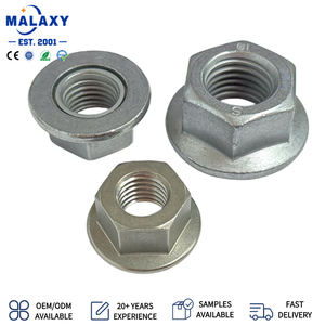 Écrous à bride hexagonale en acier au carbone Malaxy en gros M3 M4 M6 M7 M8 M10 M12 <span class=keywords><strong>avec</strong></span> <span class=keywords><strong>rondelle</strong></span> à bride rotative - Product Image 4