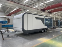 Capsule spatiale de luxe en acier, maison conteneur, panneau sandwich, appartement/villa modulaire préfabriqué portable pour hôtel et complexe hôtelier