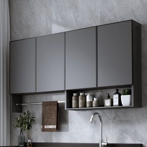 Étagère murale rectangulaire Wan Yusen pour balcon, gain de place, en alliage d'aluminium alvéolé - Product Image 1