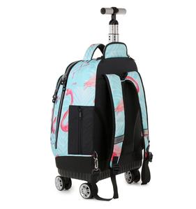 Leaf Flaming Bird Large Rolling Laptop Bag Maletín Mochilas <span class=keywords><strong>con</strong></span> <span class=keywords><strong>ruedas</strong></span> para mujeres Adultos Mochila de viaje <span class=keywords><strong>con</strong></span> <span class=keywords><strong>ruedas</strong></span> para viajes - Product Image 4