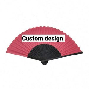 Custom 21Cm Paper <b>Hand</b> <b>Fan</b> With Bamboo Ribs Chinese Folding <b>Fan</b> Vintage Handheld <b>Fans</b> - Product Image 4