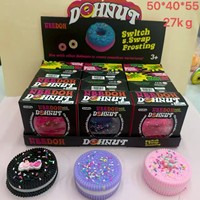 En gros, Donut en mousse PU à remontée lente, Squishy, Balle anti-stress, Jouet sensoriel