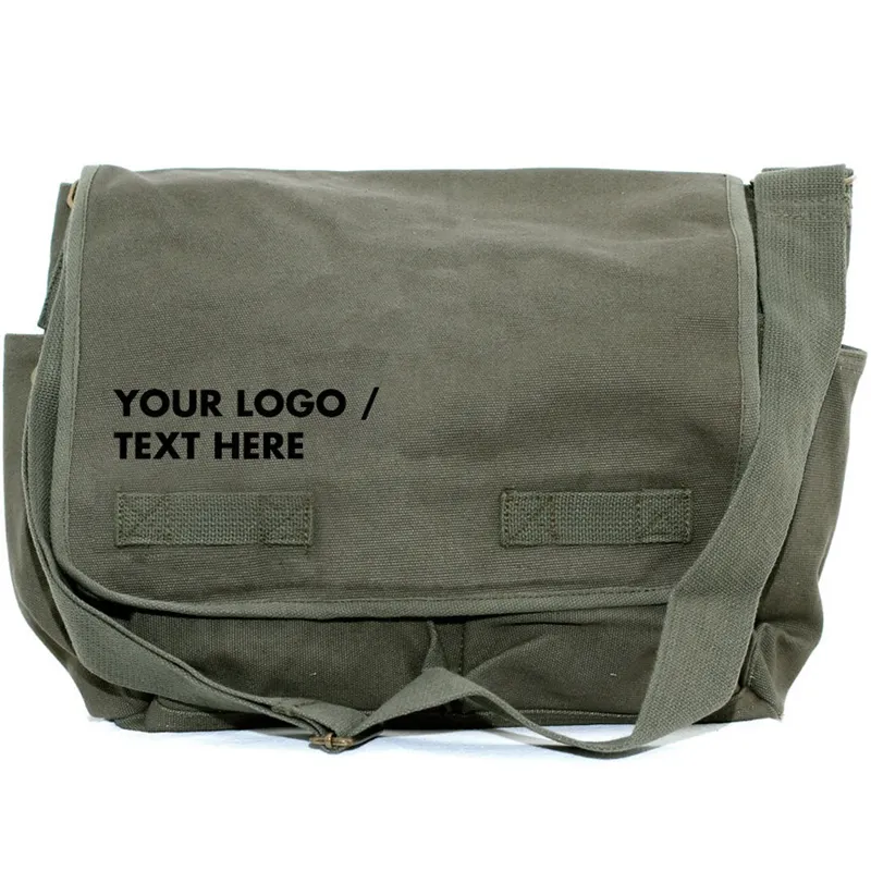 Personalized Customized Canvas Crossbody Bag Men & Women's Messenger Bag