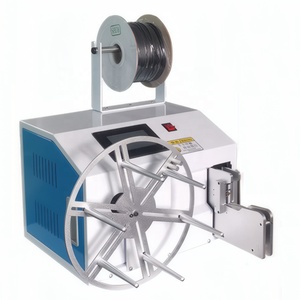 Machine semi-automatique de bobinage et de ligature de fil (20-60 fils) pour l'emballage alimentaire, les bonbons, le pain et le regroupement de sacs - Product Image 1