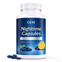 Capsules Nocturnes en Gros OEM à Marque Privée, 60 Comprimés avec L-Glutamine, Complément Alimentaire
