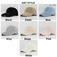 Gorra de Béisbol de Felpa Sintética Personalizada para Invierno, Gorra de Punto Suave y Cálida con Visera Curva, Gorra Unisex Térmica para Protección Solar