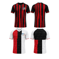 Premium Globale Fußballtrikot-Kollektion Moderne Fußballtrikots Kurzarm-Spielbekleidung Fabrikfertigung