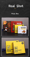 Chine Vente en gros Boîte d'emballage ondulée pour pizza alimentaire de bonne qualité imprimée sur mesure en papier kraft de toutes tailles et couleurs avec logo