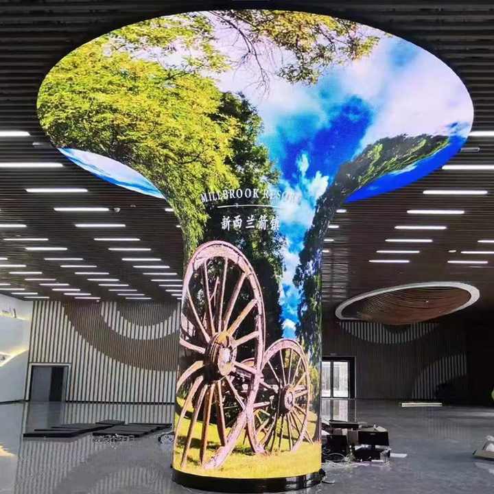 Transparent Flexible Led Film Display Screen P100 Full Color Flexible ...