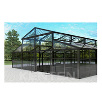 KENTEN Salle de réception préfabriquée extérieure, grande tente d'atrium pour événements de mariage avec vue panoramique, tente personnalisée imperméable pour 300 personnes
