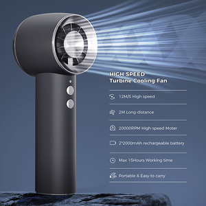 Ventilation de refroidissement par air électrique à grande vitesse ventilateur à glace à compresse froide Mini ventilateur turbo portable debout rechargeable - Product Image 3