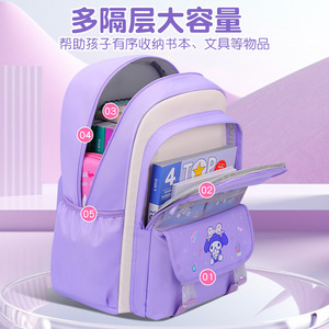 Sesame Baby Girls' Cartoon <b>Backpack</b> 14 In Lightweight School <b>Backpack</b> With Multiple Pockets For Grades 1-3 - Product Image 5