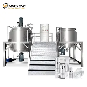 Mezclador cosmético de alta velocidad VP, homogeneizador al vacío, emulsionante, 50L/100L/1000L, mezclador al vacío de Loción en Crema