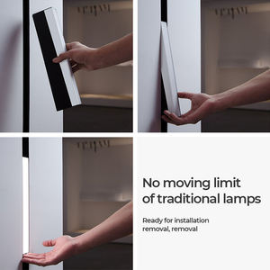 PULUOTI LED-Schiene Magnet lichtst reifen Magnets chiene Decken einbau LED-Profil Flutlicht DC24V Schienen licht Scheinwerfer - Product Image 4