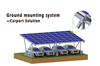 Système de montage solaire, support PV en aluminium et acier, panneau solaire, toit plat, sol, balcon, ferme, système de montage